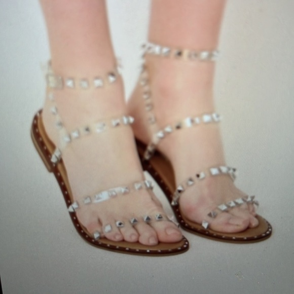 NWOT Brand new! Steve Madden Travel Clear Sandals in Size 7.5. Still in Box - Picture 14 of 15